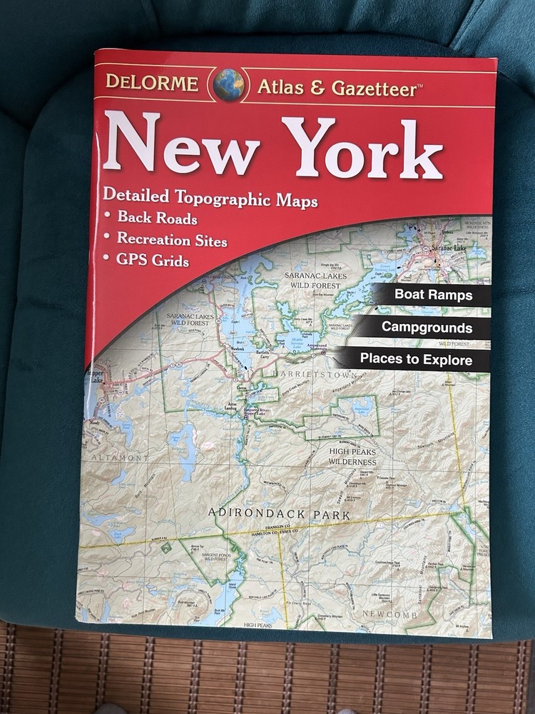 New York Atlas and Gazetteer Delorme 2015 Never Used