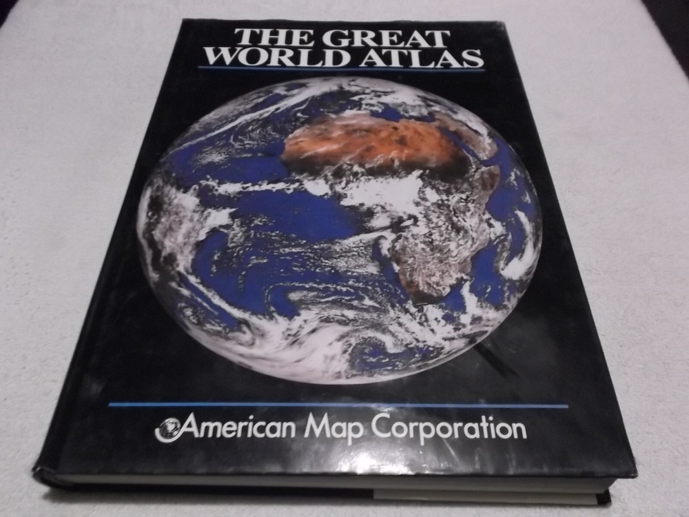 The Great World Atlas Large Book American Map Corporation
