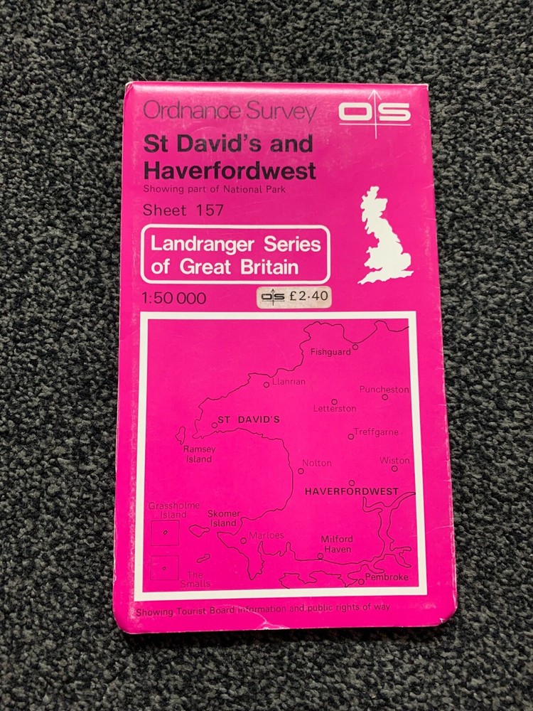ORDNANCE SURVEY LANDRANGER 1:50,000 SHEET 157 St David’s & Haverfordwest