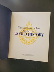 National Geographic Atlas Of World History, Hardcover Book 1997 Leather