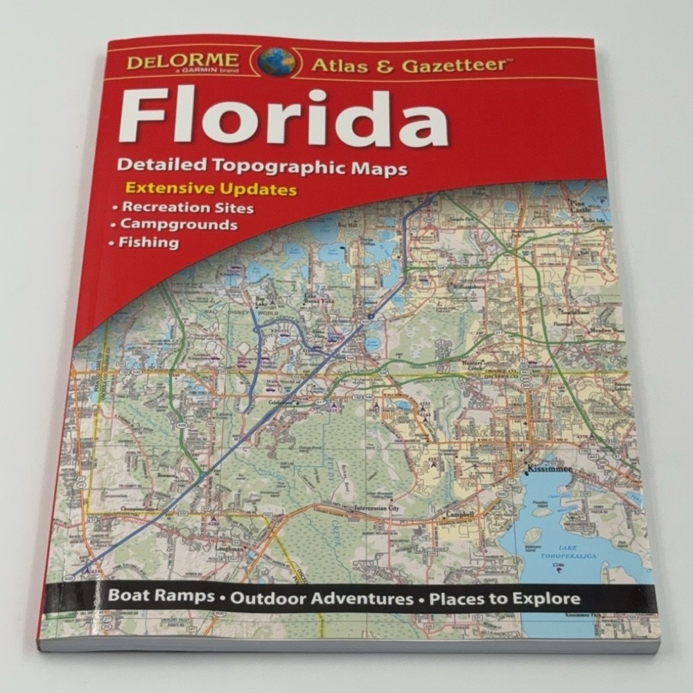 Florida Atlas & Gazetteer Delorme Detailed Topographic Maps 2019 Twelfth Edition