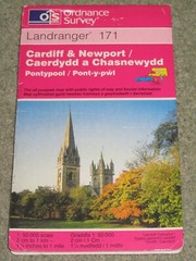 Ordnance Survey Landranger Map Sheet 171 Cardiff & Newport – 1998