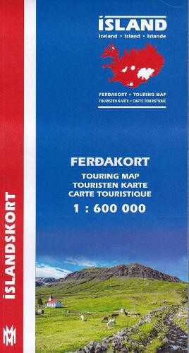 H H Hansen Iceland Touring Map for drivers and tourists 1:600 (Map) (UK IMPORT)