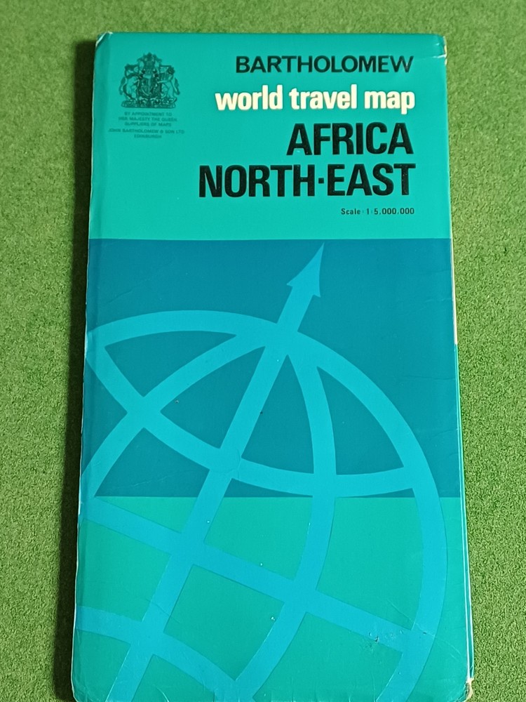 Africa North-East Bartholomew World Travel Map, 1977, Approx. 191 X 77cm