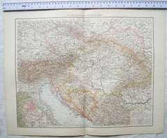 1895 The Times Plate 47 & 48 Austria-Hungary General Map