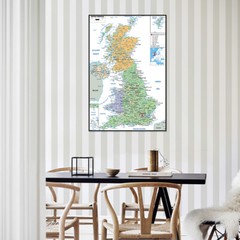 Map of the UK Administrative Wall Poster Prints Post Office Home Decor A1 A2 A3