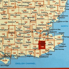High Weald, Tunbridge Wells (Explorer Map) 136 Ordnance Survey, Sheet Map