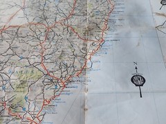 Vintage NRMA South East Australia 1988 Fold Out Paper Map GC