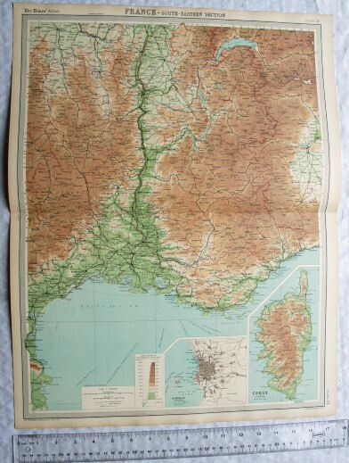 1922 The Times Plate 31 South Eastern France