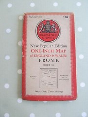 OS MAP FROOME 166 NEW POPULAR EDITION ONE INCH MAP 1946 ORDNANCE SURVEY CLOTH