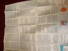 Vintage 1960’s Moscow Tourist MAP Illustrated. hotel guides & events calendar