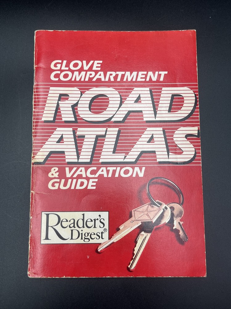 VTG 1987 GLOVE COMPARTMENT BOOKLET ROAD ATLAS & VACATION GUIDE READERS DIGEST