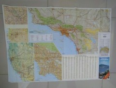 Hildebrands Travel Map: California USA 1:700000 Folding Paper Map