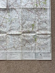 Vintage OS One Inch Map -Chester – Sheet 109 -1947 – Ordnance Survey