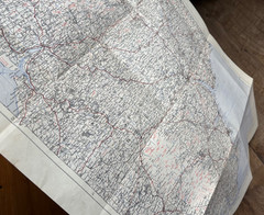 Somerset/Devon Motoring, Hiking vintage map Circa 1930s/40s