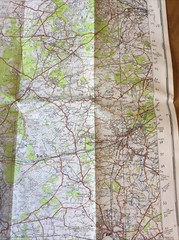 1947 Ordnance Survey One Inch Popular Edition Map 169 Aldershot (incl Farnham )