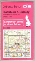 Blckburn & Burnley Landranger 103 : Ordnance Survey