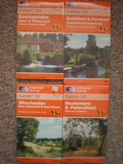 123 133 144 145 BASINGSTOKE GUILDFORD HASLEMERE EXPLORER ORDNANCE SURVEY MAPS OS