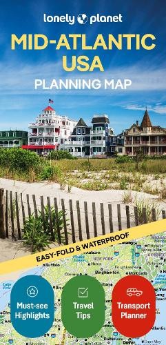 Lonely Planet Mid-Atlantic USA Planning Map – 9781788685979