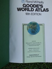 RAND McNALLY GOODE’S WORLD ATLAS 18th EDITION HARDCOVER WITH JACKET 1991