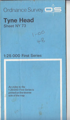 Ordnance Survey – OS 1:25,000 First Series Map Sheet NY 73 Tyne Head