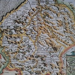 Tudor map of Monmouthshire by John Speed