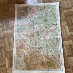 Vale of Severn Vintage Bartholomew’s Half-Inch Contoured cloth Map Sheet 18