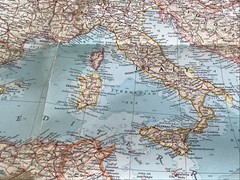 LARGE 1957 NATIONAL GEOGRAPHIC SOCIETY, EUROPE FOLDED MAP