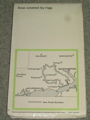 OS Ordnance Survey 1″ Tourist Map – the New Forest – 1972 edition