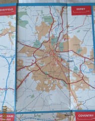 Esso Road Map No. 5 “Midlands and East Anglia” published 1969