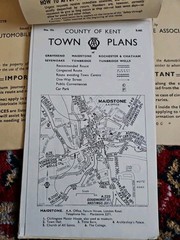 Job Lot 19 Old Ordnance Survey & 50s PERSONAL AA Maps WEST BROMWICH BEDFORD -WB8
