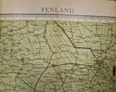 Bartholomew’s Revised Half Inch Map Sheet 25 FENLAND vintage