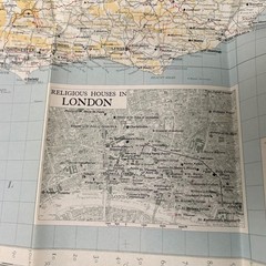 VTG 1954 Ordnance Survey Set 2 Monastic Britain Maps 10mi/in British Monasticism
