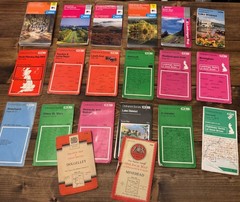Vintage Collection of Ordinance Survey Maps – Travel Ephemera