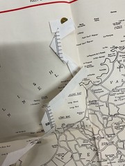 VINTAGE ANTIQUE MAP OF Guernsey , G W May , Double Sided , see pics