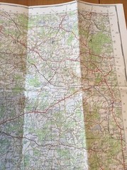 1963 Ordnance Survey One Inch Seventh Series Cloth Map 183 Eastbourne