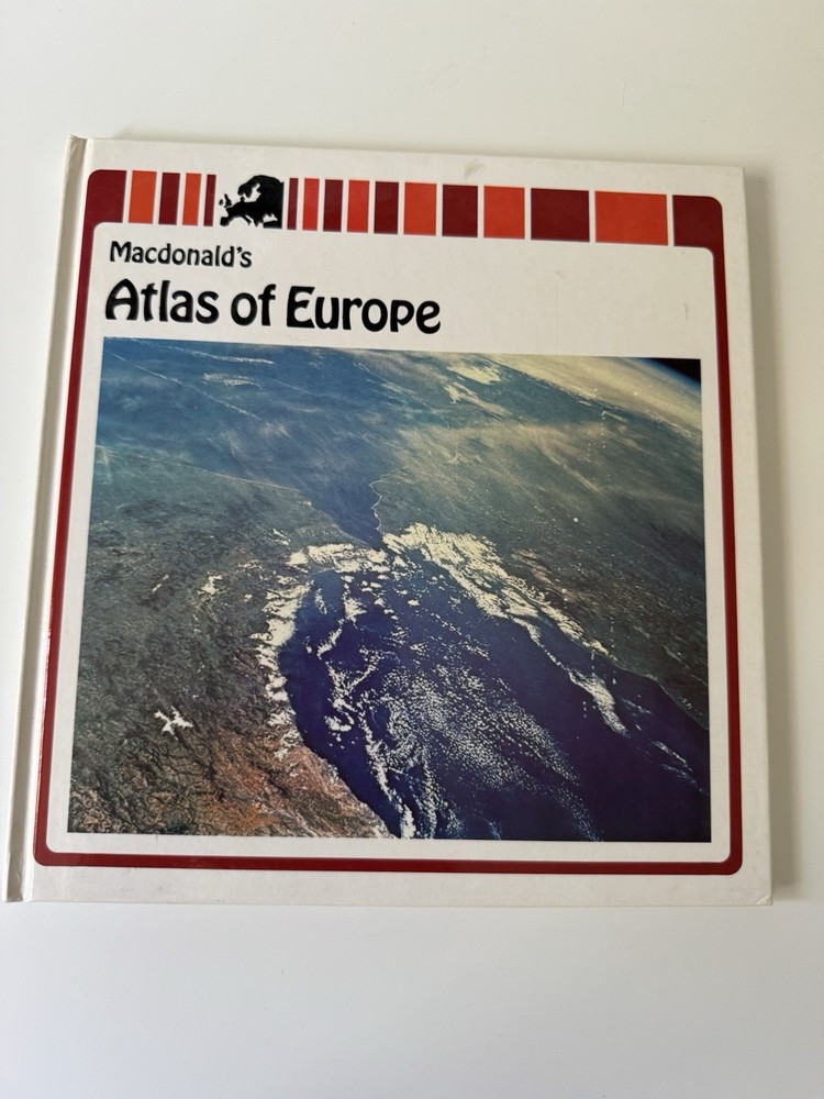 Macdonalds’s Atlas Of Europe Textbook 1979 Hardback 1979 Macondald Educational