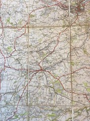 1937 Ordnance Survey One Inch Fifth Edition Cloth Map 111 Bristol And Bath