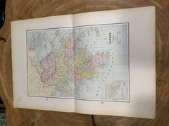 1895 Peoples Family Atlas Maps Greece, Central Asia, Persia