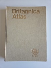 Britannica Atlas 1768 Large Sized Book Coffee Table World Map Collection 1974