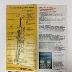 Vintage Emprie State Building New York Tourist Travel Brochure