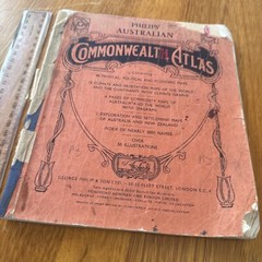 Phillips Australian Commonwealth Atlas Vintage 1955