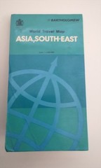 Vintage 1975. Map of South East Asia. Bartholemew & Sons