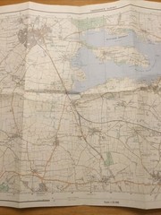 1982 Ordnance Survey Pathfinder Map SK 80/90 Rutland Water (incl Oakham )
