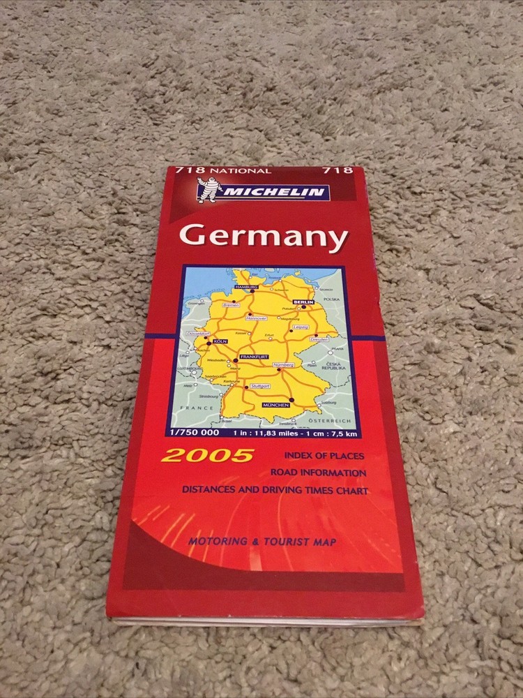 Vintage Germany 2005 (Michelin National Maps), Michelin Rare Folded 718