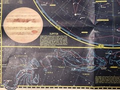 A Map of The Heavens, National Geographic, Folded Poster/Chart, 1970