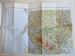 Ordnance Survey Vintage Tourist Snowdon National Park Half Inch Map