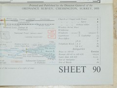 WENSLEYDALE Ordnance Survey One-Inch Map Sheet 90 7th Series 1955 Paper