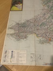 Vintage 1978 Wales Tourist Map Wales Tourist Board Town Gazetteer