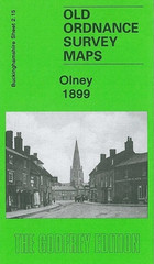 MAP OF Olney 1899 Buckinghamshire Sheet 2.15 by Barrie Trinder NEW 9781847840882